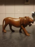 Houten Leeuw/Leeuwin Beeld, Antiek en Kunst, Kunst | Beelden en Houtsnijwerken, Ophalen of Verzenden