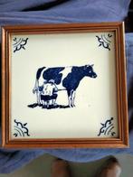 delftsblauw ,royal delft tegel van koe die wordt gemolken, Ophalen of Verzenden