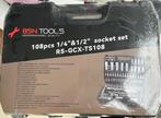Nieuwe doppenset ratel set Torx en grote maten 108 delig, Ophalen of Verzenden, Nieuw