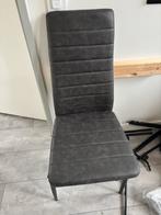 4 nieuwe eetkamer stoelen antraciet, Huis en Inrichting, Stoelen, Ophalen, Nieuw, Metaal, Eén