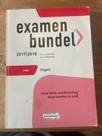 Examenbundel Engels VWO 2017/2018, Ophalen of Verzenden, Zo goed als nieuw, VWO, Engels