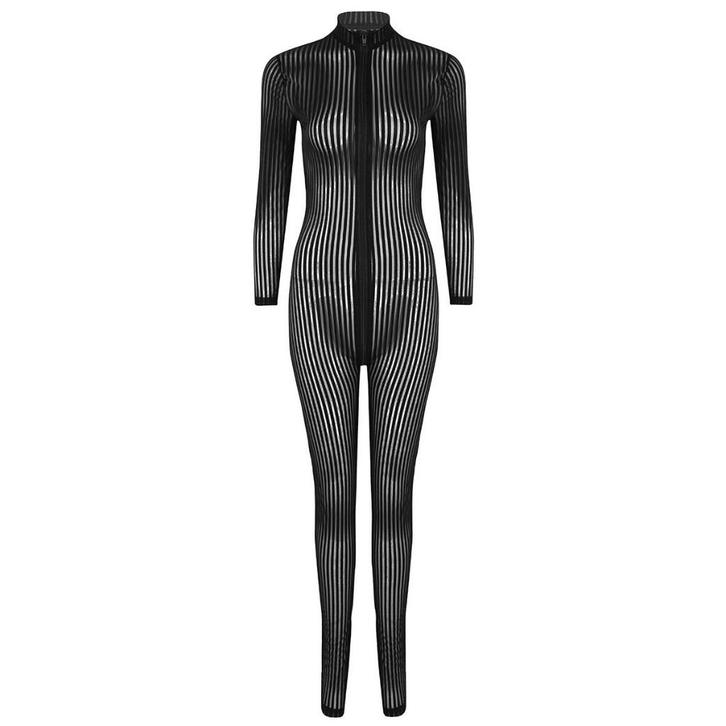 Doorzichtige zwarte dames catsuit / bodysuit jumpsuit sexy, Kleding | Dames, Carnavalskleding en Feestkleding, Nieuw, Kleding