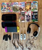 Nintendo switch oled (met accessoires en spellen), Spelcomputers en Games, Games | Nintendo Switch, Overige genres, 2 spelers