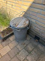 Zinken vuilnisemmer, Ophalen of Verzenden, Zo goed als nieuw, Minder dan 50 cm