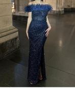 Avondjurk, Galajurk, Blauw, Ophalen of Verzenden, Zo goed als nieuw