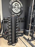 Zwarte compacte ronde hexa dumbell toren 1 tot 10 kilo sets, Sport en Fitness, Fitnessmaterialen, Dumbbell, Nieuw, Ophalen of Verzenden