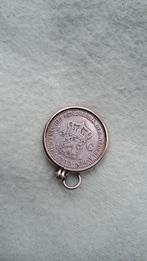 Zilveren hanger met 1/2 Gulden 1929, Gebruikt, Overige voorstellingen, Ophalen of Verzenden, Zilver