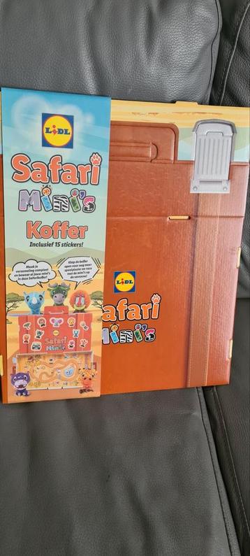 Safari mini's koffer met stickers erin van de lidl 2024  beschikbaar voor biedingen