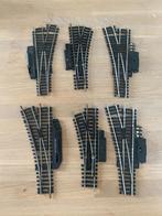 6 HO wissels Lima en Jouef, Overige merken, Gebruikt, Gelijkstroom, Rails