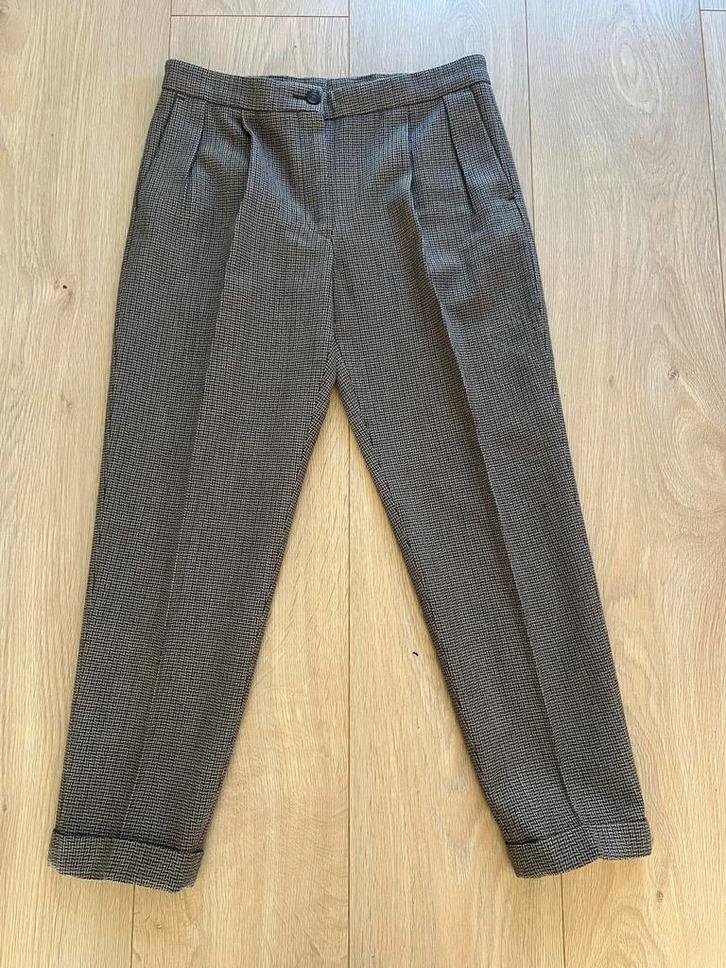 Broek Dries van Noten, Kleding | Dames, Broeken en Pantalons, Gedragen, Maat 42/44 (L), Bruin, Lang, Ophalen of Verzenden