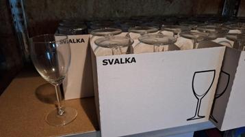 Wijnglazen IKEA SVALKA - 41 stuks beschikbaar voor biedingen