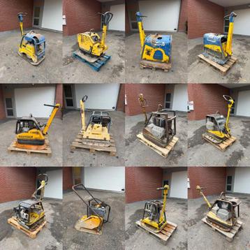verschillende Trilplaten - Wacker/Samac/Baumax/Weber/Bomag beschikbaar voor biedingen