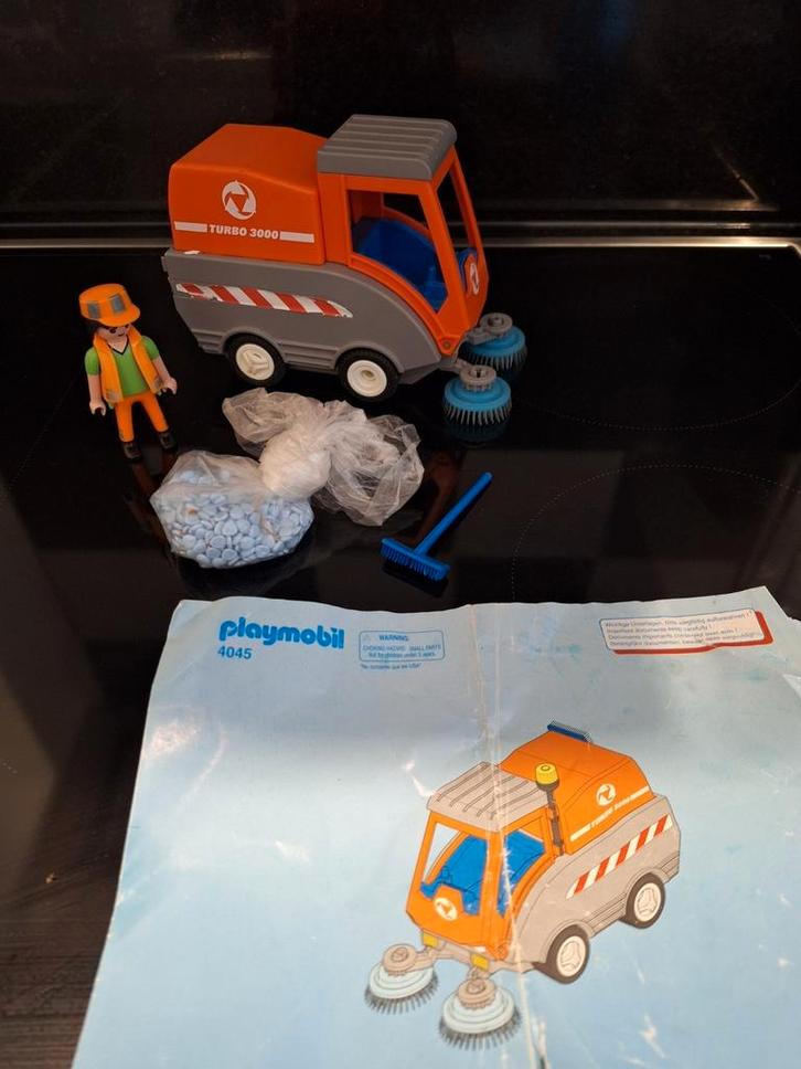 Playmobil 4045 Straatveger Bezemwagen, Kinderen en Baby's, Speelgoed | Playmobil, Zo goed als nieuw, Ophalen of Verzenden