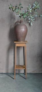 Houten plantentafel plantentafeltje plantenzuil pilaar zuil, Huis en Inrichting, Woonaccessoires | Zuilen en Pilaren, Ophalen