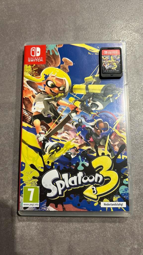 Splatoon 3 nintendo switch, Spelcomputers en Games, Games | Nintendo Switch, Zo goed als nieuw, Overige genres, 1 speler, Vanaf 12 jaar