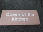 Bord: Queen of the kitchen voor 4 euro, Ophalen of Verzenden