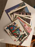 Gelopen Ansichtkaarten, kunst, bloemen,Indonesië,Israël,Rome, Verzamelen, Ansichtkaarten | Buitenland, Ophalen of Verzenden, 1960 tot 1980