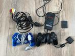 PlayStation 2 Controllers + Voeding + Memory Card + AV-kabel, Spelcomputers en Games, Spelcomputers | Sony PlayStation 2, Gebruikt