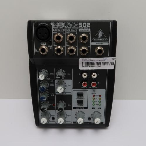 Behringer XENYX 502 Analoog Mengpaneel, Muziek en Instrumenten, Mengpanelen, Zo goed als nieuw