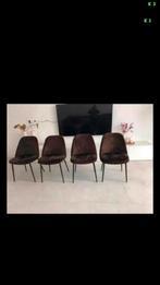 Stoelen, Ophalen, Zo goed als nieuw, Bruin, Vier