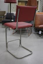 2 luxe barstoelen barkrukken SENSO Jess Design rvs & leer, Huis en Inrichting, Barkrukken, Ophalen, Met voetsteun, 60 tot 90 cm