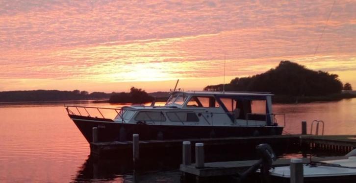 Boer De Boer Kruiser 9.50 OK Paviljoen (bj 1976), Watersport en Boten, Motorboten en Motorjachten, Gebruikt, 9 tot 12 meter, Overige brandstoffen