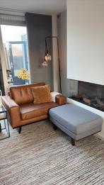 Hocker Torino  Nous Living grijs zgan, Ophalen, Eenpersoons, 75 tot 100 cm, Zo goed als nieuw