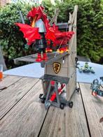 Playmobil aanvalstoren met draak en draken rots., Ophalen of Verzenden, Gebruikt