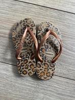 Havaianas Slippers Luipaardprint Maat 23/24, Ophalen of Verzenden, Gedragen, Bruin, Slippers