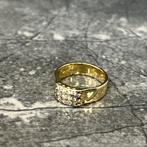14 karaat gouden ring massief heren ring, Sieraden, Tassen en Uiterlijk, 20 of groter, Heer, Ophalen of Verzenden, Zo goed als nieuw