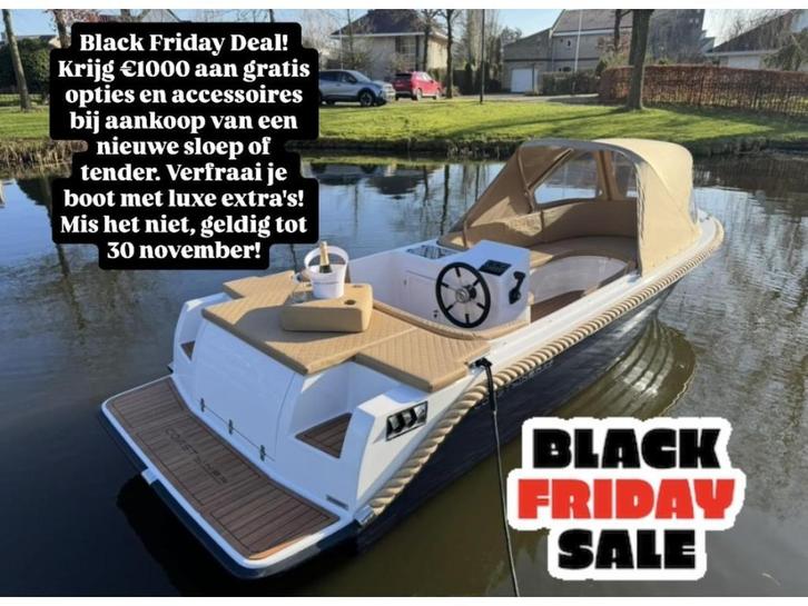 Luxe Coastliner 545 Tender Sloep Nieuw Direct Leverbaar, Watersport en Boten, Sloepen, Nieuw, 30 tot 50 pk, 3 tot 6 meter, Polyester