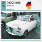 Ma63 autokaart goggomobil isar ts 250 ( 1958 - 1963 ), Ophalen of Verzenden, Zo goed als nieuw, Auto's