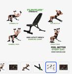 Tunturi UB20 Utility Halterbank met Dumbells set, Sport en Fitness, Fitnessmaterialen, Ophalen, Benen, Fitnessbank