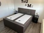 Boxspring Swiss Sense - Elektrisch verstelbaar, Ophalen, Gebruikt, Bruin, Tweepersoons