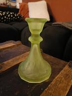 Uranium Glas Kandelaar, Antiek en Kunst, Antiek | Glas en Kristal, Ophalen of Verzenden