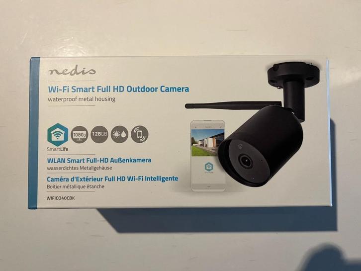 2x Nedis Smart Full HD outdoor Camera Metal Housing, Audio, Tv en Foto, Videobewaking, Nieuw, Buitencamera, Ophalen