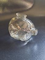 glazen spaarpot varken - spaarvarken, Verzamelen, Spaarpotten, Ophalen of Verzenden, Zo goed als nieuw, Overige materialen, Dier
