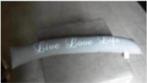 Tocht rol Live Love Life grijs., Huis en Inrichting, Woonaccessoires | Deurstoppers, Ophalen of Verzenden, Zo goed als nieuw