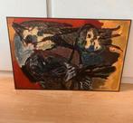 Karel Appel Artprint Two Birds 1954 hand gesigneerd., Antiek en Kunst, Ophalen