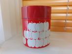 rood opbergblik appel jaren 70 design retro vintage, Ophalen of Verzenden, Gebruikt, Overige merken