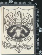 Sticker: Bier uit het vat mijnwerkers plat - Carnaval 1995, Verzamelen, Overige typen, Ophalen of Verzenden, Zo goed als nieuw