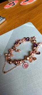 Pandora armband rose goud  met rose bedels, Ophalen of Verzenden, Zo goed als nieuw, Goud, Goud
