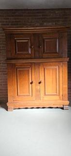 massief eikenhout kast, Huis en Inrichting, Kasten | Dressoirs, Ophalen, 100 tot 150 cm, Eikenhout, 25 tot 50 cm