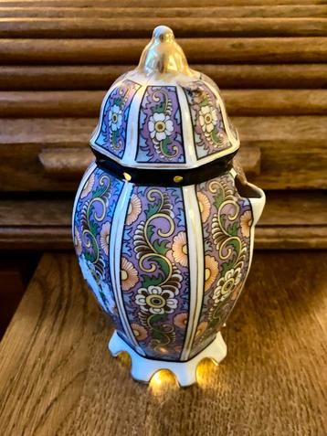 ‼️ Fraai Art Deco pagodevormig Porseleinen Parfumlampje beschikbaar voor biedingen