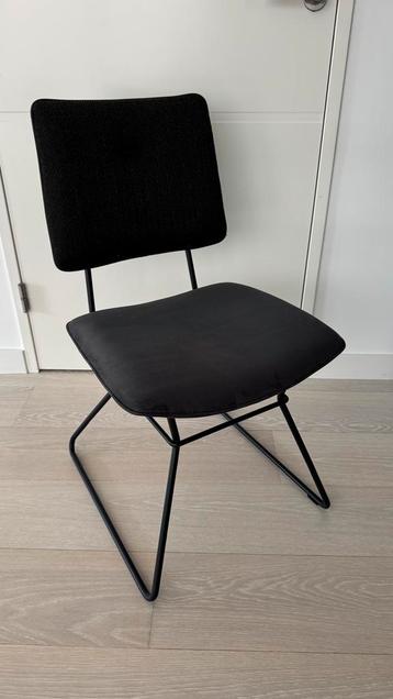 6 Eetkamerstoelen Xooon Otis, kleur zwart/antraciet, zgan! beschikbaar voor biedingen
