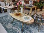 Vintage Hollywood Regency Marmeren Tafel, Antiek en Kunst, Ophalen