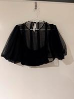 Zwarte Zara Blouse met Pofmouwen - Maat S, Ophalen of Verzenden, Zo goed als nieuw, Maat 36 (S), Zwart