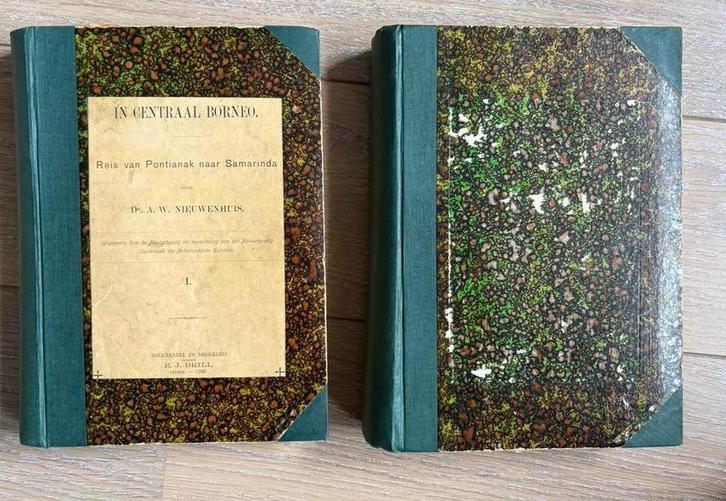 In Centraal Borneo, Dr. A.W. Nieuwenhuis, 2 delen, 1900, Antiek en Kunst, Antiek | Boeken en Bijbels, Ophalen of Verzenden