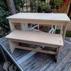 Kinderbankje Berken Multiplex - Raket Thema, Ophalen, Rechthoekig, 50 tot 100 cm