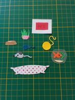 H2 Stansjes katten accessoires met bedje en viskom, Hobby en Vrije tijd, Kaarten | Zelf maken, Ophalen of Verzenden, Nieuw, Overige typen
